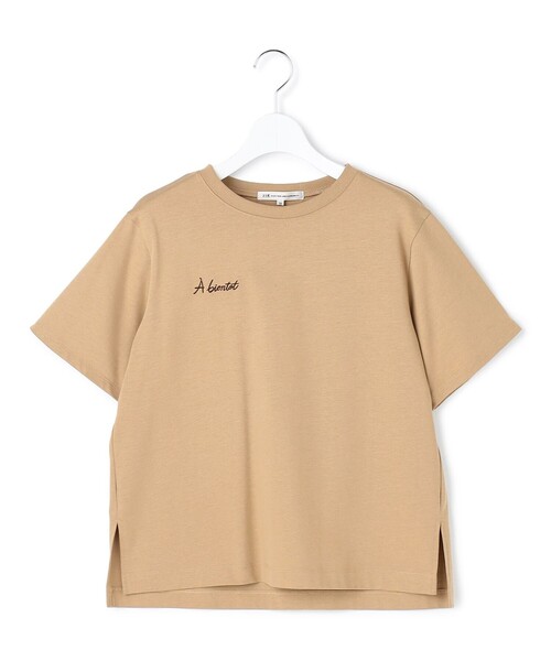 23区 S(ニジュウサンクチイサイサイズ)の「バック刺繍 メッセージロゴ Tシャツ(Tシャツ/カットソー・レディース・ブラウン系/ホワイト系/ベージュ系/ブラック系・32)」の18枚目の写真