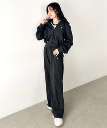 Niell（ニール）の「POLO CHAMPS(ポロチャンプス)/セットアップ ジップパーカー ダブルジップ ワイドパンツ  ワンポイント刺繍（セットアップ）」