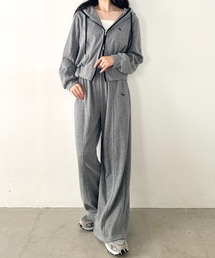 POLO CHAMPS（ポロチャンプス）の「POLO CHAMPS(ポロチャンプス)/セットアップ ジップパーカー ダブルジップ ワイドパンツ  ワンポイント刺繍（セットアップ）」