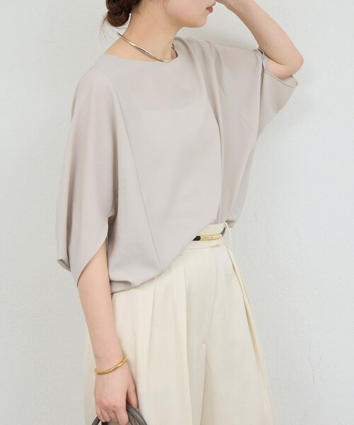 GALLARDAGALANTE（ガリャルダガランテ）の「ドルマンジャージープルオーバー（シャツ/ブラウス・レディース・ブルー系その他/ホワイト/ブラック/ライトベージュ・FREE）」の4枚目の写真