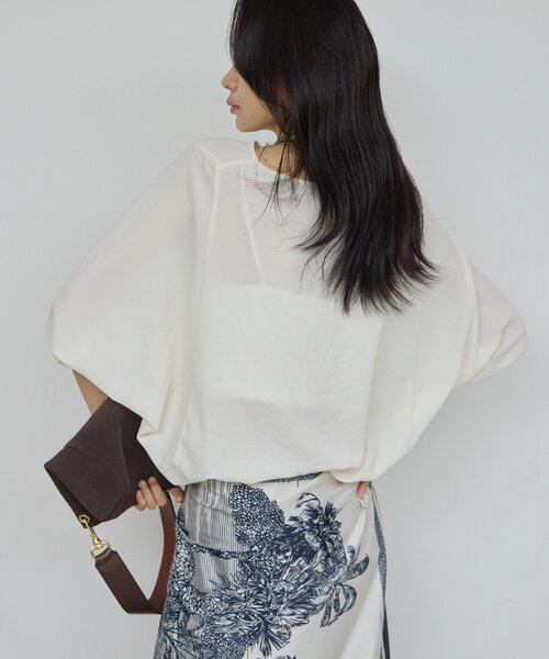 GALLARDAGALANTE（ガリャルダガランテ）の「ドルマンジャージープルオーバー（シャツ/ブラウス・レディース・ブルー系その他/ホワイト/ブラック/ライトベージュ・FREE）」の7枚目の写真