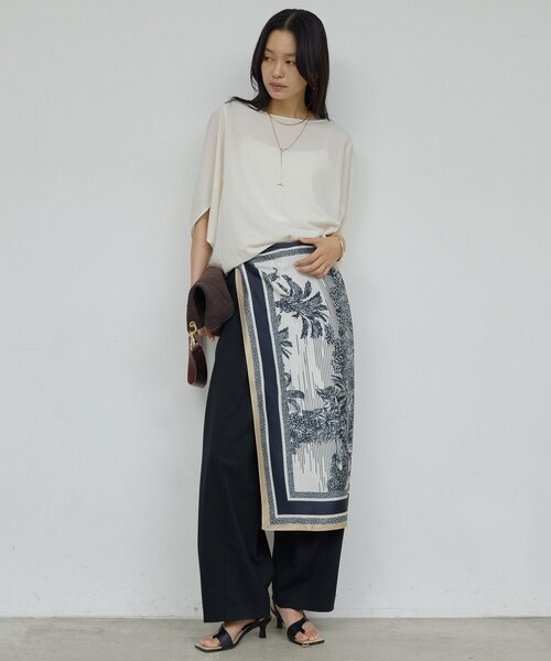 GALLARDAGALANTE（ガリャルダガランテ）の「ドルマンジャージープルオーバー（シャツ/ブラウス・レディース・ブルー系その他/ホワイト/ブラック/ライトベージュ・FREE）」の8枚目の写真