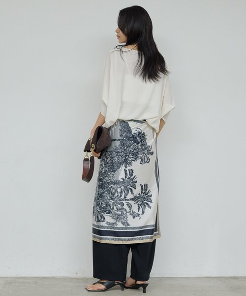 GALLARDAGALANTE（ガリャルダガランテ）の「ドルマンジャージープルオーバー（シャツ/ブラウス・レディース・ブルー系その他/ホワイト/ブラック/ライトベージュ・FREE）」の10枚目の写真