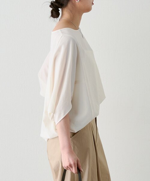 GALLARDAGALANTE（ガリャルダガランテ）の「ドルマンジャージープルオーバー（シャツ/ブラウス・レディース・ブルー系その他/ホワイト/ブラック/ライトベージュ・FREE）」の13枚目の写真