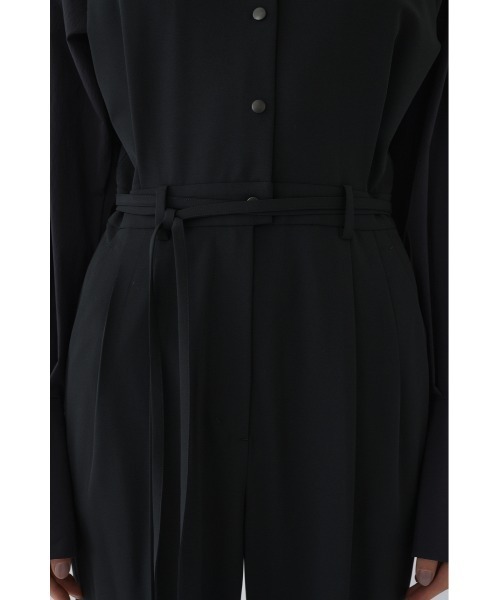 RIM.ARK（リムアーク）の「Raglan sleeve jumpsuit ラグラン スリーブ ジャンプスーツ（つなぎ/オールインワン・レディース・ブラック/ライトブラウン・36/38）」の14枚目の写真