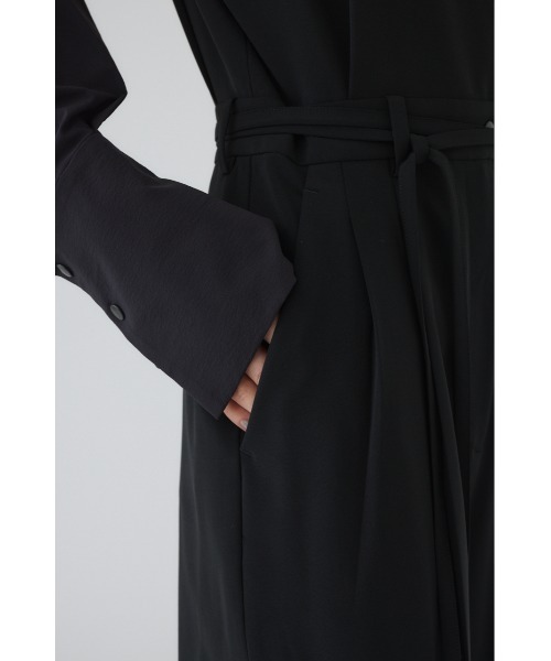 RIM.ARK（リムアーク）の「Raglan sleeve jumpsuit ラグラン スリーブ ジャンプスーツ（つなぎ/オールインワン・レディース・ブラック/ライトブラウン・36/38）」の16枚目の写真