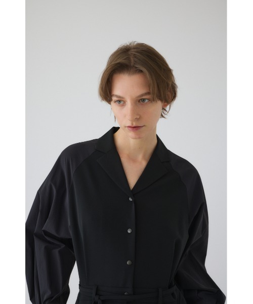 RIM.ARK（リムアーク）の「Raglan sleeve jumpsuit ラグラン スリーブ ジャンプスーツ（つなぎ/オールインワン・レディース・ブラック/ライトブラウン・36/38）」の8枚目の写真