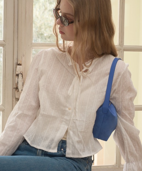 Birthday room(バースデイルーム)の「袖フリルレースブラウス/Sleeve frill lace blouse(シャツ/ブラウス・レディース・ホワイト/ブラック・FREE)」の20枚目の写真