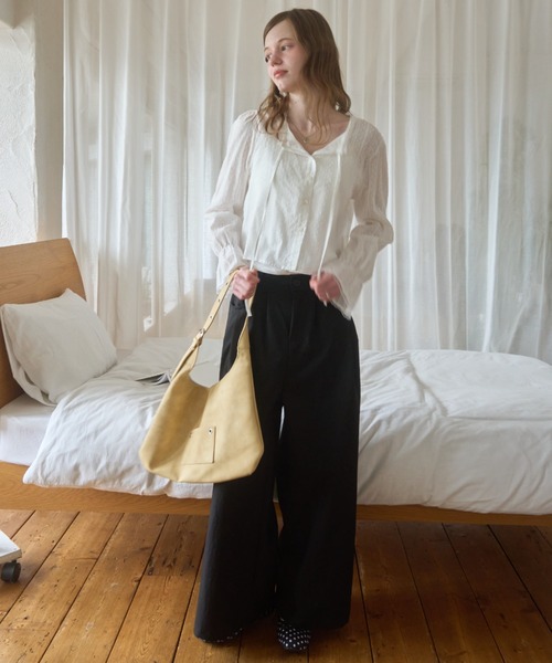 Birthday room(バースデイルーム)の「袖フリルレースブラウス/Sleeve frill lace blouse(シャツ/ブラウス・レディース・ホワイト/ブラック・FREE)」の13枚目の写真