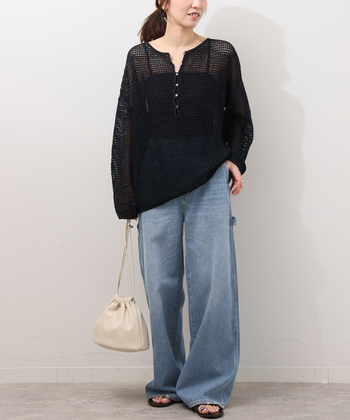 JOURNAL STANDARD relume（ジャーナルスタンダード　レリューム）の「ルーズストレートペインターデニム（デニムパンツ・レディース・ブルー系その他/アイボリー・36/38）」の13枚目の写真