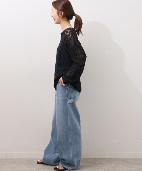 JOURNAL STANDARD relume（ジャーナルスタンダード　レリューム）の「ルーズストレートペインターデニム（デニムパンツ・レディース・ブルー系その他/アイボリー・36/38）」の14枚目の写真