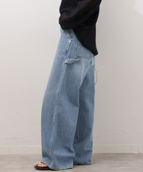 JOURNAL STANDARD relume（ジャーナルスタンダード　レリューム）の「ルーズストレートペインターデニム（デニムパンツ・レディース・ブルー系その他/アイボリー・36/38）」の18枚目の写真