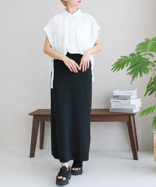 Social GIRL(ソーシャルガール)の「/Social GIRL/リボンレイヤード風ブラウス(シャツ/ブラウス・レディース・ブラック・M)」の10枚目の写真