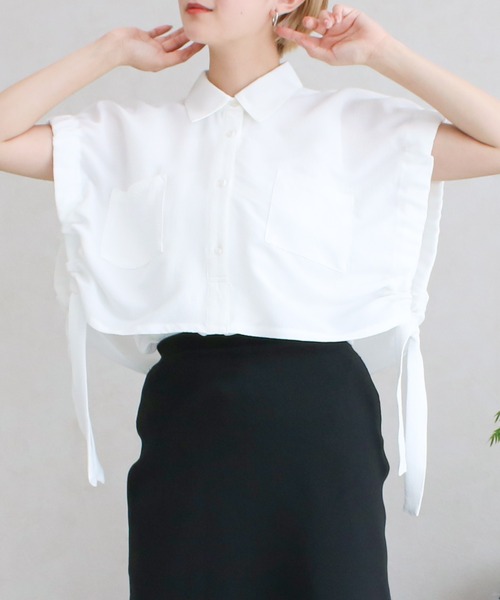Social GIRL(ソーシャルガール)の「/Social GIRL/リボンレイヤード風ブラウス(シャツ/ブラウス・レディース・ブラック・M)」の12枚目の写真