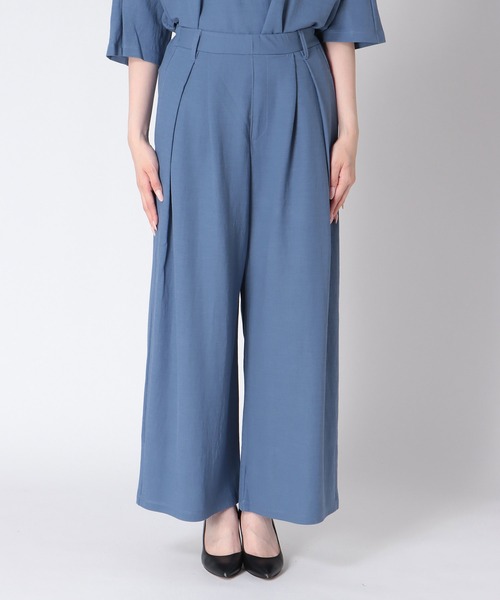 Jines(ジネス)の「ナチュラルスムースタックパンツ(その他パンツ・レディース・ブラック/ベージュ/ブルー/チャコールグレー・38)」の22枚目の写真
