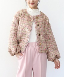 Jines（ジネス）の「ツイードボリュームスリーブブルゾン（ブルゾン）」