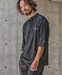 mhs2559-nylon x knit line polo shirt ポロシャツ(1M26N030)（シャツ