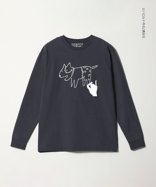 BEAUTY&YOUTH UNITED ARROWS(ビューティーアンドユースユナイテッドアローズ)の「<BECK for UACG> BECK LONG TEE/Tシャツ(Tシャツ/カットソー・レディース・ネイビー/ブラック・S/XL/L/M)」の2枚目の写真