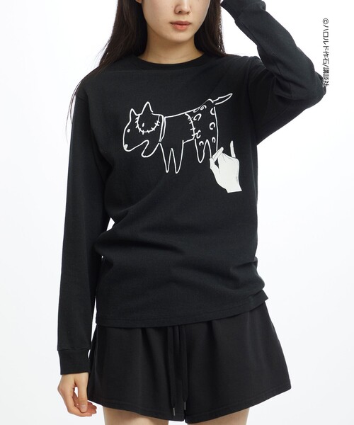 BEAUTY&YOUTH UNITED ARROWS(ビューティーアンドユースユナイテッドアローズ)の「<BECK for UACG> BECK LONG TEE/Tシャツ(Tシャツ/カットソー・レディース・ネイビー/ブラック・S/XL/L/M)」の13枚目の写真