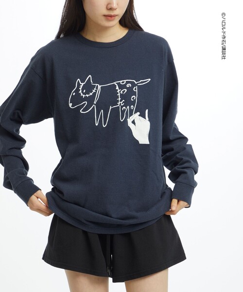 BEAUTY&YOUTH UNITED ARROWS(ビューティーアンドユースユナイテッドアローズ)の「<BECK for UACG> BECK LONG TEE/Tシャツ(Tシャツ/カットソー・レディース・ネイビー/ブラック・S/XL/L/M)」の9枚目の写真