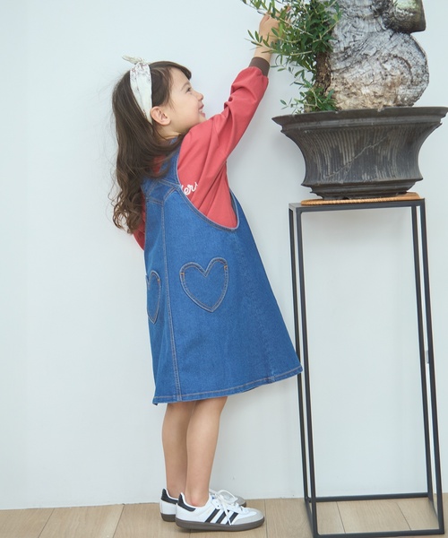 petit main（プティマイン）の「【Lee】サロペットスカート（ジャンパースカート・キッズ・ブルー・L(120-130cm)/S(80-90cm)/M(100-110cm)）」の3枚目の写真