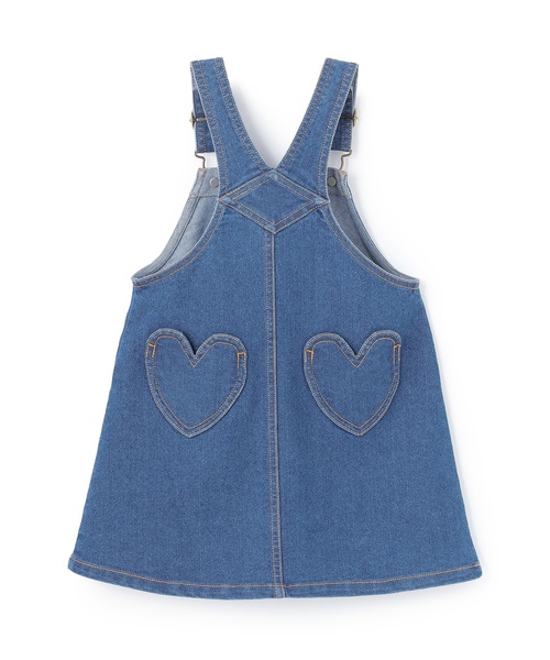 petit main（プティマイン）の「【Lee】サロペットスカート（ジャンパースカート・キッズ・ブルー・L(120-130cm)/S(80-90cm)/M(100-110cm)）」の6枚目の写真