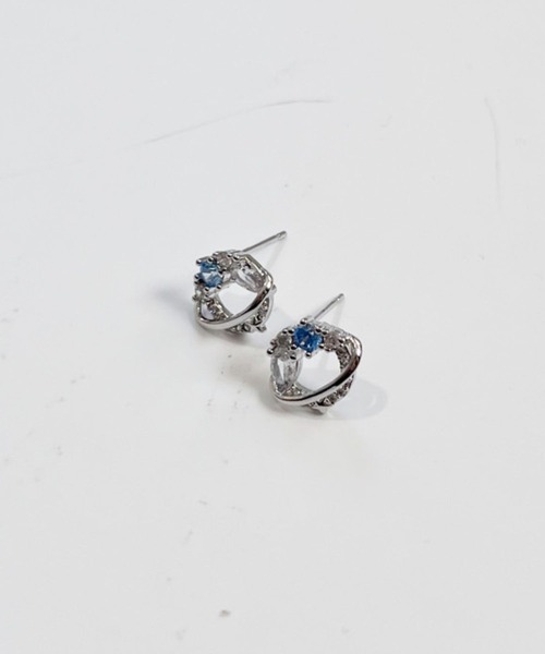 yu-ka(ユーカ)の「YU-KA:エレガントビジュー ミニピアス elegant bijou mini pierce(ピアス(両耳用)・レディース・シルバー・FREE)」の2枚目の写真