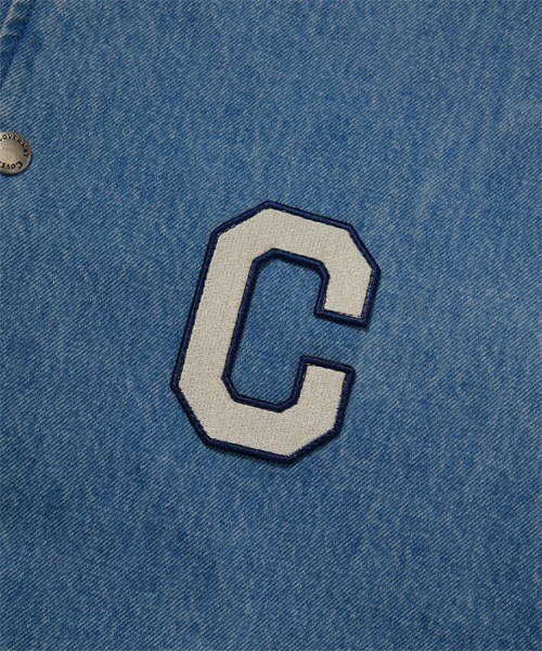 COVERNAT（カバーナット）の「[SOOBIN着用] RING-SPUN C LOGO DENIM VARSITY（スタジャン・メンズ・ブラック/ブルー・X-LARGE/LARGE/MEDIUM/SMALL）」の15枚目の写真