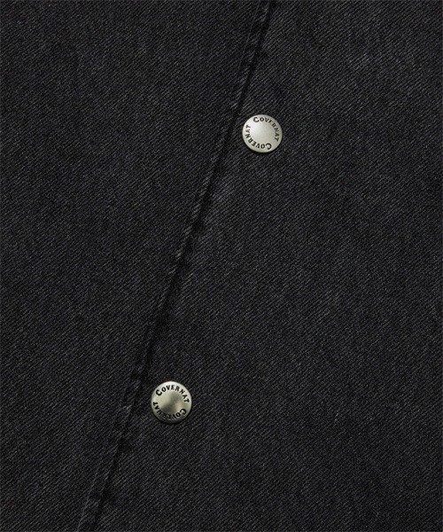 COVERNAT（カバーナット）の「[SOOBIN着用] RING-SPUN C LOGO DENIM VARSITY（スタジャン・メンズ・ブラック/ブルー・X-LARGE/LARGE/MEDIUM/SMALL）」の11枚目の写真