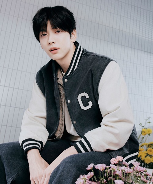 COVERNAT（カバーナット）の「[SOOBIN着用] RING-SPUN C LOGO DENIM VARSITY（スタジャン・メンズ・ブラック/ブルー・X-LARGE/LARGE/MEDIUM/SMALL）」の19枚目の写真