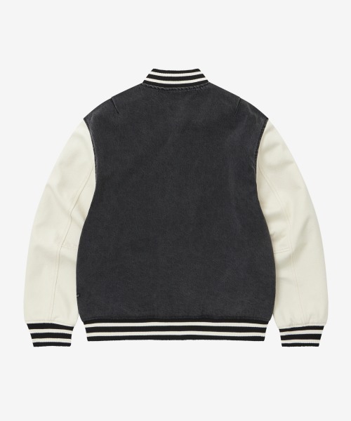 COVERNAT（カバーナット）の「[SOOBIN着用] RING-SPUN C LOGO DENIM VARSITY（スタジャン・メンズ・ブラック/ブルー・X-LARGE/LARGE/MEDIUM/SMALL）」の22枚目の写真