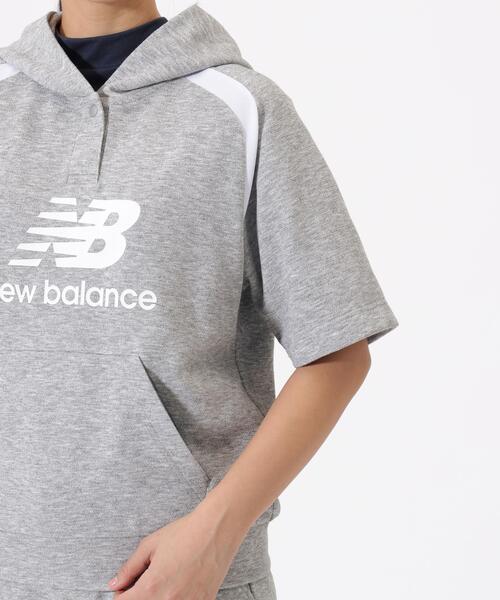 New Balance Golf（ニューバランスゴルフ）の「【new balance golf】ハーフスリーブ スウェット プルオーバー フーディー (WOMENS)（スウェット・レディース・グレー/ホワイト・LARGE/SMALL/MEDIUM）」の11枚目の写真