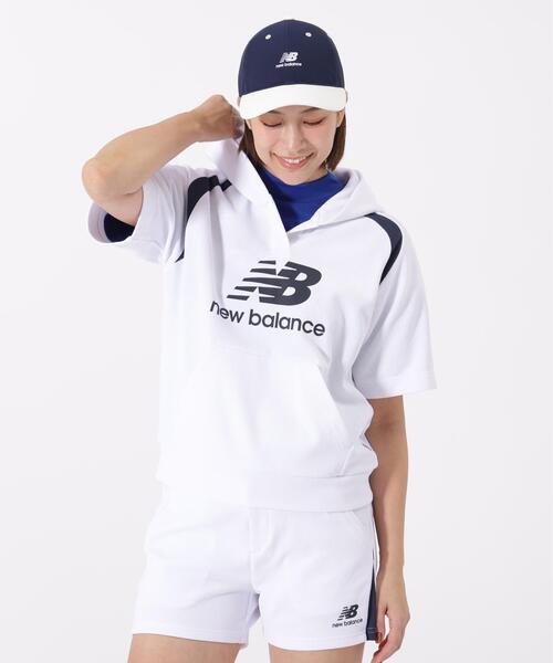New Balance Golf（ニューバランスゴルフ）の「【new balance golf】ハーフスリーブ スウェット プルオーバー フーディー (WOMENS)（スウェット・レディース・グレー/ホワイト・LARGE/SMALL/MEDIUM）」の17枚目の写真