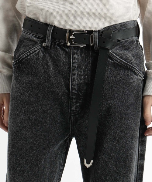 HARE(ハレ)の「ウェスタンロングベルト(HARE)(ベルト・メンズ・ブラック・FREE)」の1枚目の写真