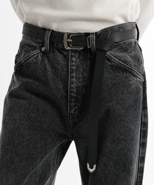 HARE(ハレ)の「ウェスタンロングベルト(HARE)(ベルト・メンズ・ブラック・FREE)」の2枚目の写真