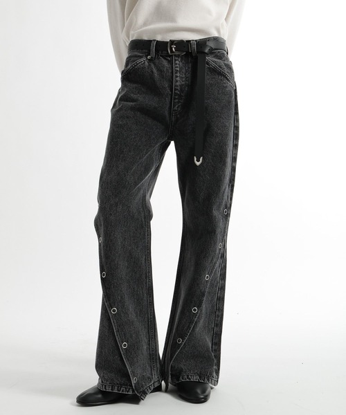 HARE(ハレ)の「ウェスタンロングベルト(HARE)(ベルト・メンズ・ブラック・FREE)」の3枚目の写真