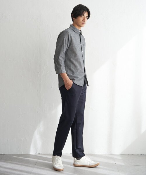 ikka(イッカ)の「【MonoMax × 小泉孝太郎】GOKU楽パンツ EASY STRETCH ピケ「小泉孝太郎さん着用モデル」GOKU楽パンツ EASY STRETCH ピケ(その他パンツ・メンズ・ネイビー/チャコール/ブラック/ベージュ/オフホワイト・S/XL/L/M)」の8枚目の写真