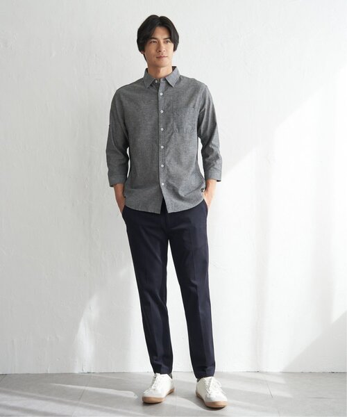 ikka(イッカ)の「【MonoMax × 小泉孝太郎】GOKU楽パンツ EASY STRETCH ピケ「小泉孝太郎さん着用モデル」GOKU楽パンツ EASY STRETCH ピケ(その他パンツ・メンズ・ネイビー/チャコール/ブラック/ベージュ/オフホワイト・S/XL/L/M)」の9枚目の写真