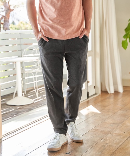 ikka(イッカ)の「【MonoMax × 小泉孝太郎】GOKU楽パンツ EASY STRETCH ピケ「小泉孝太郎さん着用モデル」GOKU楽パンツ EASY STRETCH ピケ(その他パンツ・メンズ・ネイビー/チャコール/ブラック/ベージュ/オフホワイト・S/XL/L/M)」の3枚目の写真