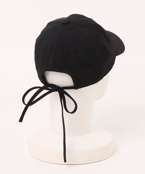 BEN DAVIS(ベンデイビス)の「LINEN LIKE LONG BRIM CAP/リネン風 バックリボン UVカット 接触冷感(キャップ・メンズ・ブラック/ベージュ/ピンク/ライトベージュ・FREE)」の5枚目の写真