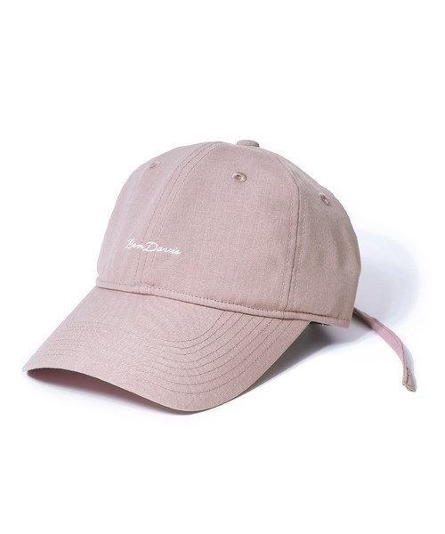 BEN DAVIS(ベンデイビス)の「LINEN LIKE LONG BRIM CAP/リネン風 バックリボン UVカット 接触冷感(キャップ・メンズ・ブラック/ベージュ/ピンク/ライトベージュ・FREE)」の9枚目の写真