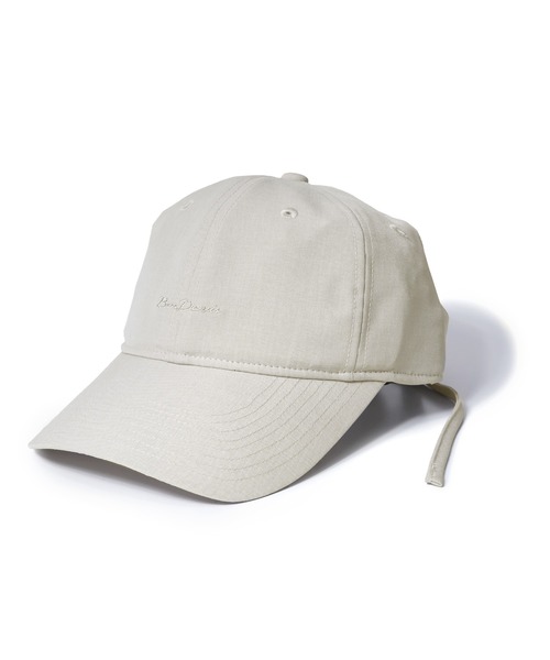 BEN DAVIS(ベンデイビス)の「LINEN LIKE LONG BRIM CAP/リネン風 バックリボン UVカット 接触冷感(キャップ・メンズ・ブラック/ベージュ/ピンク/ライトベージュ・FREE)」の10枚目の写真