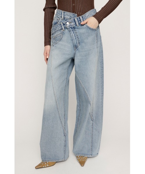 J/W SOFT SWITCHING STRAIGHT PT ジャストウエストソフトスウィッチングストレートパンツ 春服