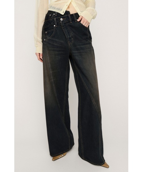 J/W SOFT SWITCHING STRAIGHT PT ジャストウエストソフトスウィッチングストレートパンツ 春服