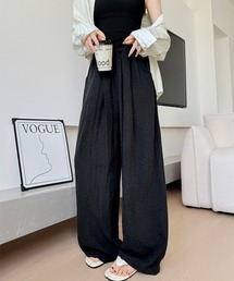 ワイドパンツ ハイウエスト レディース