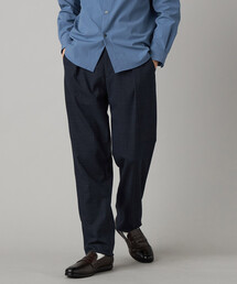 COMME CA MEN（コムサメン）の「スラブグレンチェック 1タックパンツ（スラックス）」