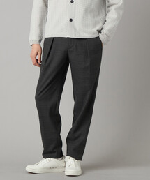 COMME CA MEN | スラブグレンチェック 1タックパンツ(スラックス)