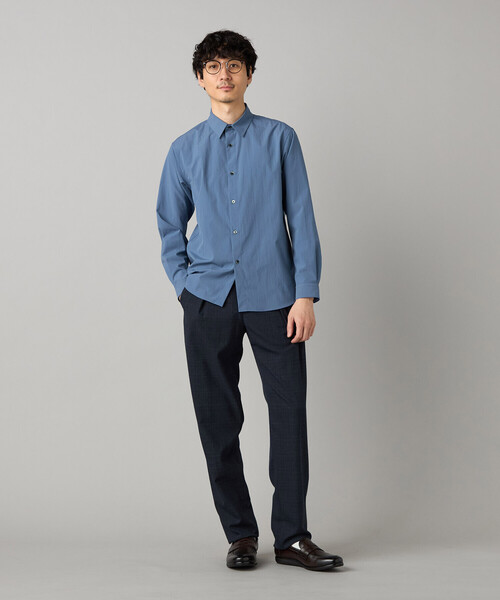 COMME CA MEN（コムサメン）の「スラブグレンチェック 1タックパンツ（スラックス・メンズ・チャコールグレー・L/M）」の7枚目の写真