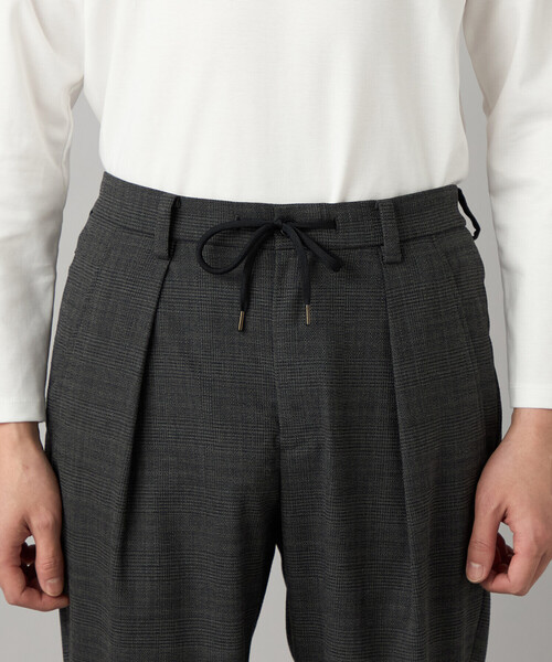 COMME CA MEN（コムサメン）の「スラブグレンチェック 1タックパンツ（スラックス・メンズ・チャコールグレー・L/M）」の13枚目の写真