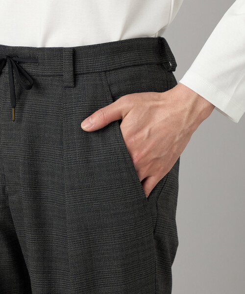 COMME CA MEN（コムサメン）の「スラブグレンチェック 1タックパンツ（スラックス・メンズ・チャコールグレー・L/M）」の15枚目の写真